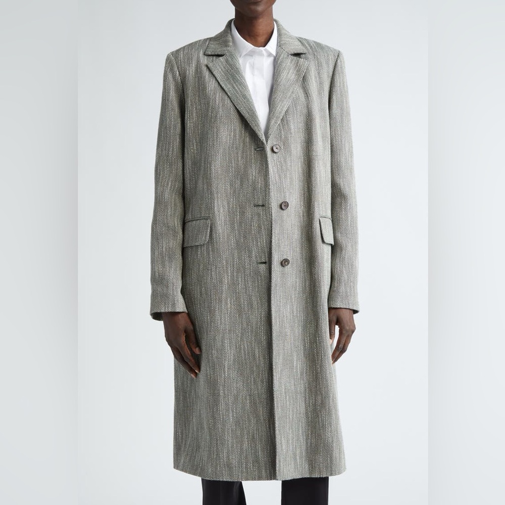 Lafayette 148 New York Vineyard Multi Herringbone Coat